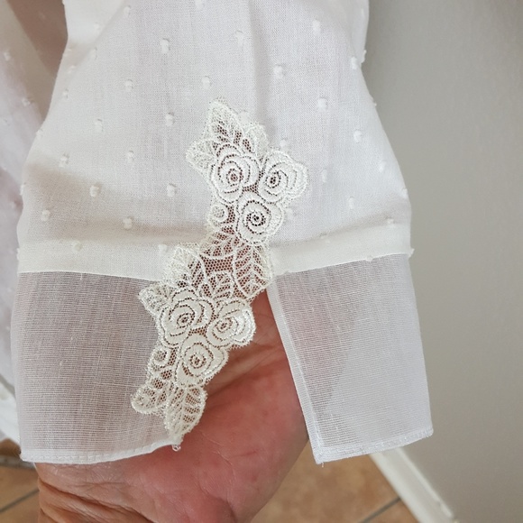 OSCAR DE LA RENTA CHIC SEMI SHEER COVER-UP DUSTER - Picture 3 of 7